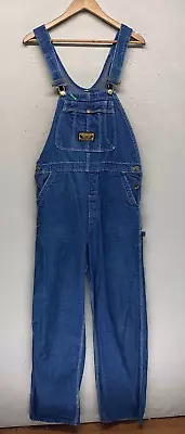 VTG Washington Dee Cee Mens Sanforized USA Made Denim Bib Overalls 36x33 • $29.25