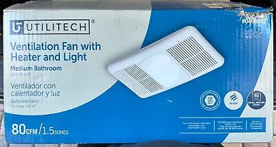 NEW IN BOX - Utilitech Ventilation Fan Heater Model 0498842 1.5-Sone 80-CFM • $105