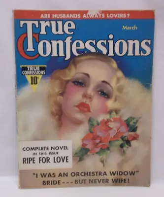 1937 True Confessions Magazine Ripe For Love • $6.99