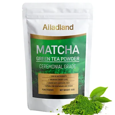 Matcha Green Tea Powder Ceremonial Grade Detox Memory Function & Energy Booster • £15.40