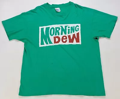 Rare VTG Grateful Dead Morning Dew Song Bootleg T Shirt 90s Rock Band Green XL • $149.99