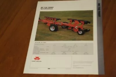 £6 • Buy Massey Ferguson 745 Plough Leaflet   (new Unused)