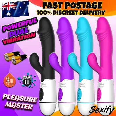 $19.95 • Buy Multi Speed G Spot Dildo Vibrator Rabbit Vaginal Anal Clit Female Wand Sex Toy