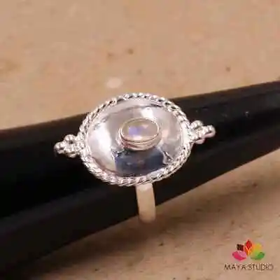 Moonstone Ring  925 Sterling Silver Band& Statement Ring Handmade Ring All Size • $13.29