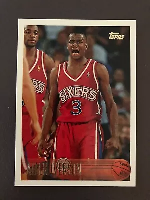 Allen Iverson #171 Philadelphia 76ers Basketball Card 1996-1997 • $21