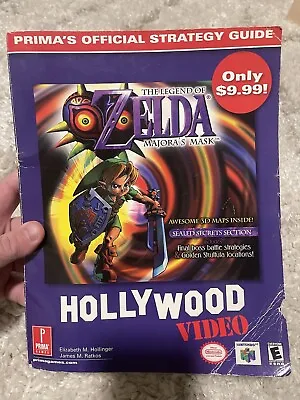 Zelda Majora’s Mask Hollywood Video Prima Game Guide • $40