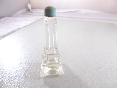 VTG Glass Eiffel Tower Perfume Bottle Made In France Empty Free Shipping • $12