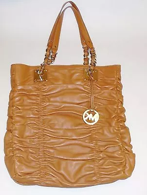 New Michael Kors Luggage Browncognac Leather Webster Totebagpurse-msrp$398 • $227.49