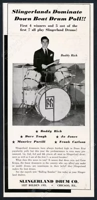 1943 Buddy Rich Photo Slingerland Drums Drum Set Kit Vintage Print Ad • $9.99