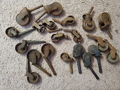 20 Vintage Assorted All Metal Casters • $39