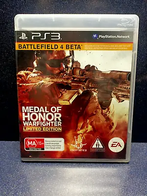 EA  Medal Of Honor Warfighter Limited Edition Sony Playstation  PS3 Game • $12.95