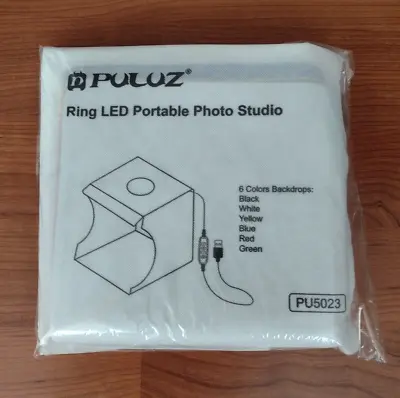 Photo Studio Lightbox With LED Ring 9X9X9 Portable Mini Photo Box Travel Size • $14.99