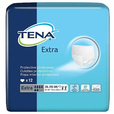 TENA Disposable Underwear 2X-Large 72518 12 Ct • $20.05
