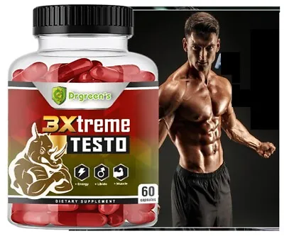 Natural 3x Testosterone Booster Support Testo 60 Capsules  • $14.50