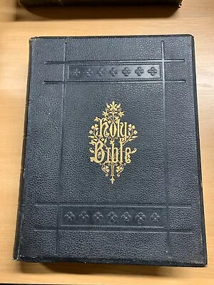 £159.99 • Buy 1901 HOLY BIBLE SELF EXPLANATORY FAMILY LARGE HEAVY 3.4kg HARDBACK BOOK (P15)
