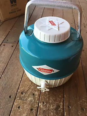 Vintage Turquoise Coleman Water Cooler Jug 6 54 • $89.99