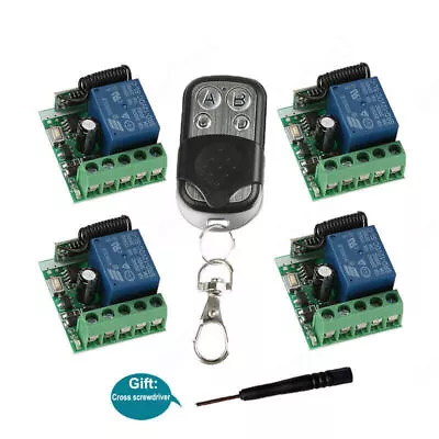 1 Transmitter+ 12V 1CH Channel Relay RF Wireless Remote Control Switch Receiver • $18.69