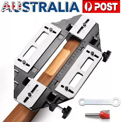 Door Hinge Template Jig Door Lock Cabinet Router Hole Drilling Guide Slot Tool • $48.49