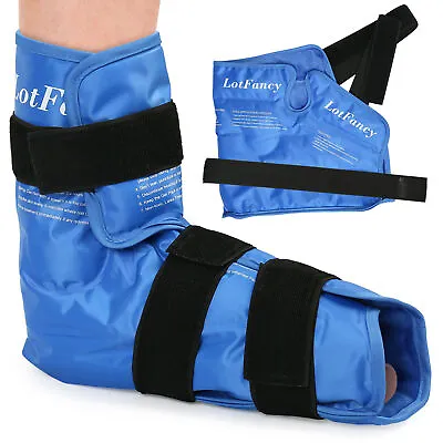 $21.84 • Buy  Foot Ankle Ice Pack Wrap Strap Hot Cold Pack For Therapy Reusable Gel Ice Pack
