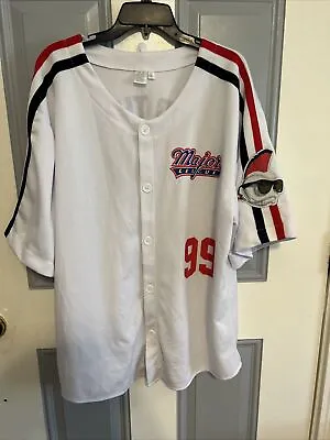 Major League Wild Thing Cleveland Indians Rick Vaughn Baseball Jersey Size XL • $34