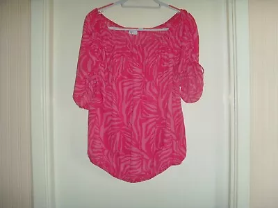 Ladies Papaya Woman Pink Bardotoff The Shoulder Topsize 16 • £4.50