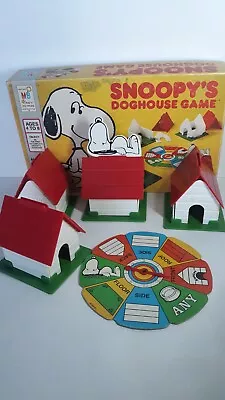 Vintage Snoopy Dog House Game/ 1977 Milton Bradley/ Complete • $25.49