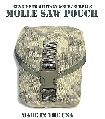 New Us Army Military Issue Acu Molle 100 Round Saw Ammo Pouch Gp First Aid Ifak • $16.95