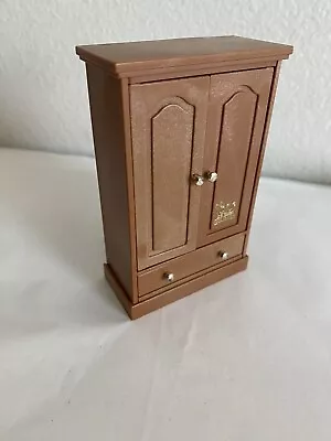 VTG Sylvanian Families Maple Town Story Furniture ARMOIRE Bandai WARDROBE CHEST • $4