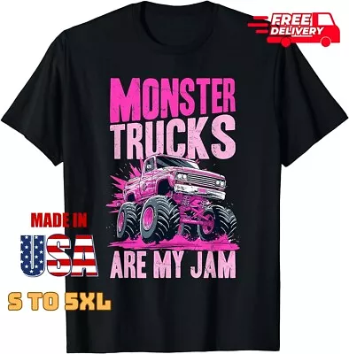 Monster Truck Toddler Girl Monster Trucks Are My Jam T-shirt Freeship • $18.99