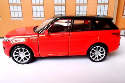 RANGE ROVER SPORT CHILLI RED Toy Car MODEL Boy Girl Dad BIRTHDAY GIFT NEW BOXED • £12.95