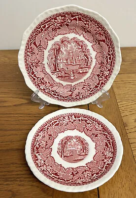 Vintage Masons Ironstone Vista Saucer And Small Plate Replacement • £12.99