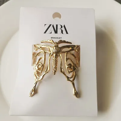 $18.99 • Buy New Zara Big Butterfly Open Bangle Cuff Gift Fashion Women Party Holiday Jewelry