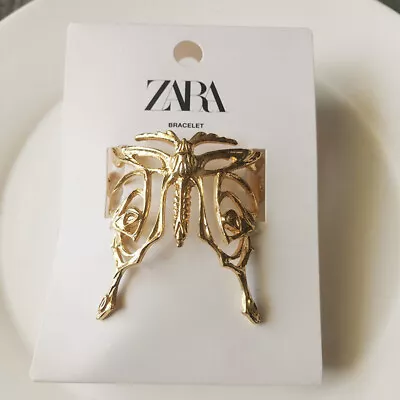 New Zara Big Butterfly Open Bangle Cuff Gift Fashion Women Party Holiday Jewelry • $18.99