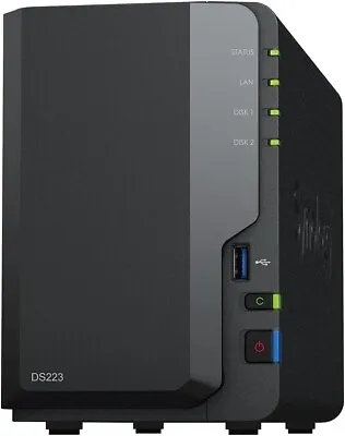 Synology DiskStation DS223 2 Bay NAS Solution Storage Array - Black • £294.99