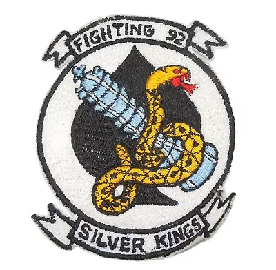 Original Vietnam War US Navy Theater Made Fighting 92 Silver Kings Patch W13 • $19.99