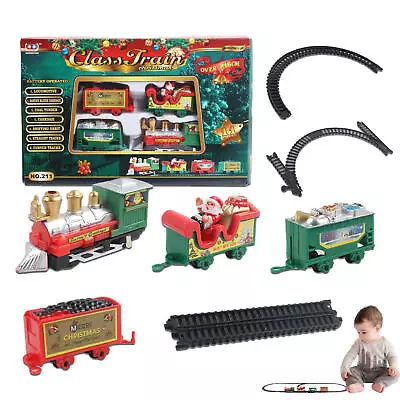 Mini Christmas Train Toys Set Battery Powered Train Model Train Track Toys Gift  • $17.47