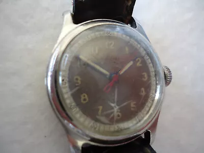 Vintage MIDO Multifort Swiss AUTOMATIC Military Style Watch WW2 Era - Runs Great • $147