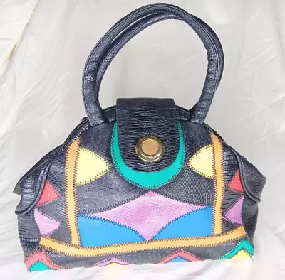 Vintage Small Dolce Vita Jackson Doctor Satchel Bag Geometric Purse Handbag • $19.90