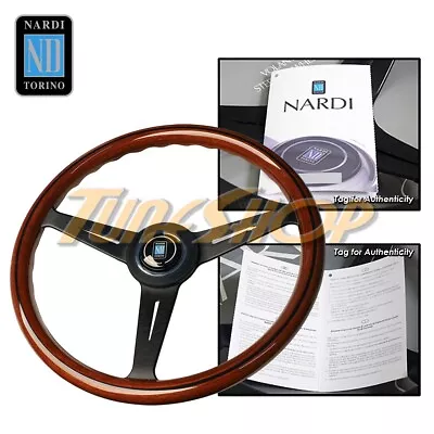 Italy Nardi Classic 360mm Steering Wheel Mahogany Wood With Black Spoke  • $399.95