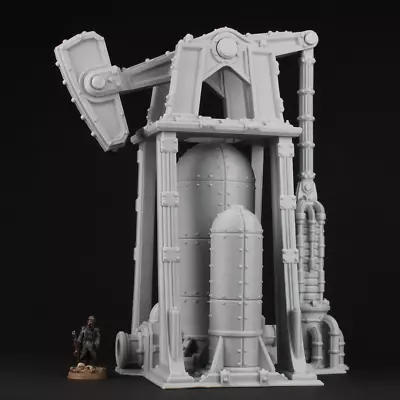 3D Printed Oil Well Terrain Warhammer 40k Necromunda Star Wars Legion Scenery • £19.99