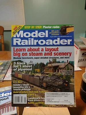 Model Railroader Magazine: August 2008. (RRR20).  • $1.75