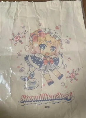 Japanese Vocaloid Rin Kagamine SNOW MIKU 2023 Mini Tote Bag Luxury Cute Item • $11.12