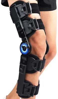 Hinged ROM Knee Brace Support StabilizerPost Op Knee BraceACL MCL • $49.99