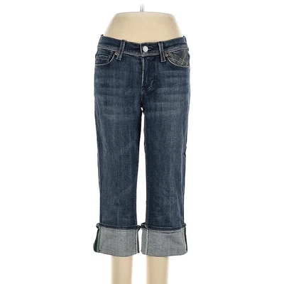 $39.99 • Buy 7 For All Mankind Crop Mia Women’s Jeans Size 26 Blue Picnic Vacation Beach Park
