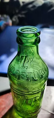 Rare!!! Vintage Embossed 7-Up Glass 1960's Soda Bottle You Like It-It Likes You • $12