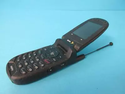 Sanyo SCP-7050 - Black ( Sprint / Tello ) Cellular Flip Phone Cell Telephone • $19.99