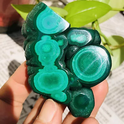 Natural Malachite Mineral Specimen Quartz Crystal Reiki Healing/150G • $8.50