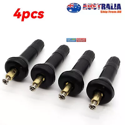 4X In TPMS Tyre Pressure Sensor Valve Stems For Jeep Holden Colorado Rubber Snap • $8.41