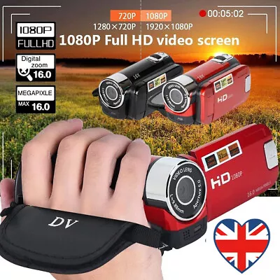 Digital Video Camera Full HD 1080P 32GB 16x Zoom Mini Camcorder DV Camera • £23.75