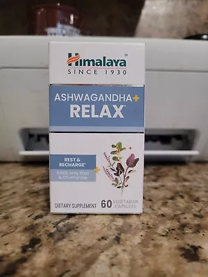 Himalaya Ashwagandha+ RELAX 60 Vegetarian Capsules Exp: 12/2024 FREE Shipping! • $10.84